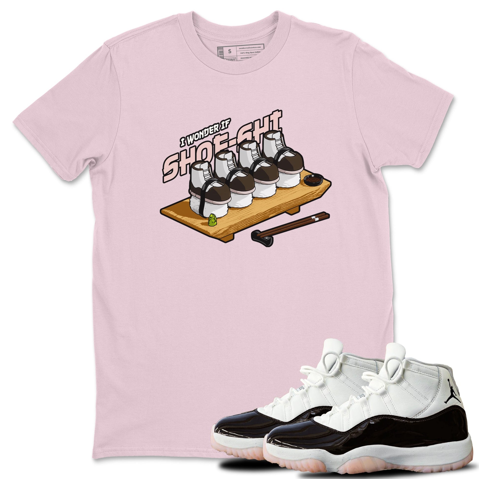 Air Jordan 11 Neapolitan shirt to match jordans Shoe-Shi sneaker tees AJ11 Neapolitan SNRT Sneaker Release Tees Unisex Pink 1 T-Shirt