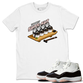 Air Jordan 11 Neapolitan shirt to match jordans Shoe-Shi sneaker tees AJ11 Neapolitan SNRT Sneaker Release Tees Unisex White 1 T-Shirt