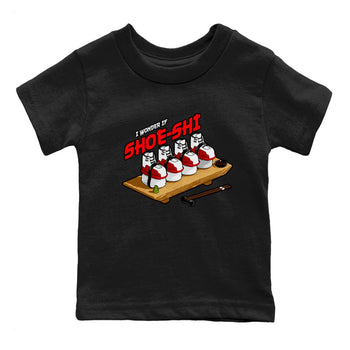 Air Jordan 12 Cherry shirt to match jordans Shoe-Shi sneaker tees AJ12 Cherry SNRT Sneaker Release Tees Baby Toddler Black 2 T-Shirt