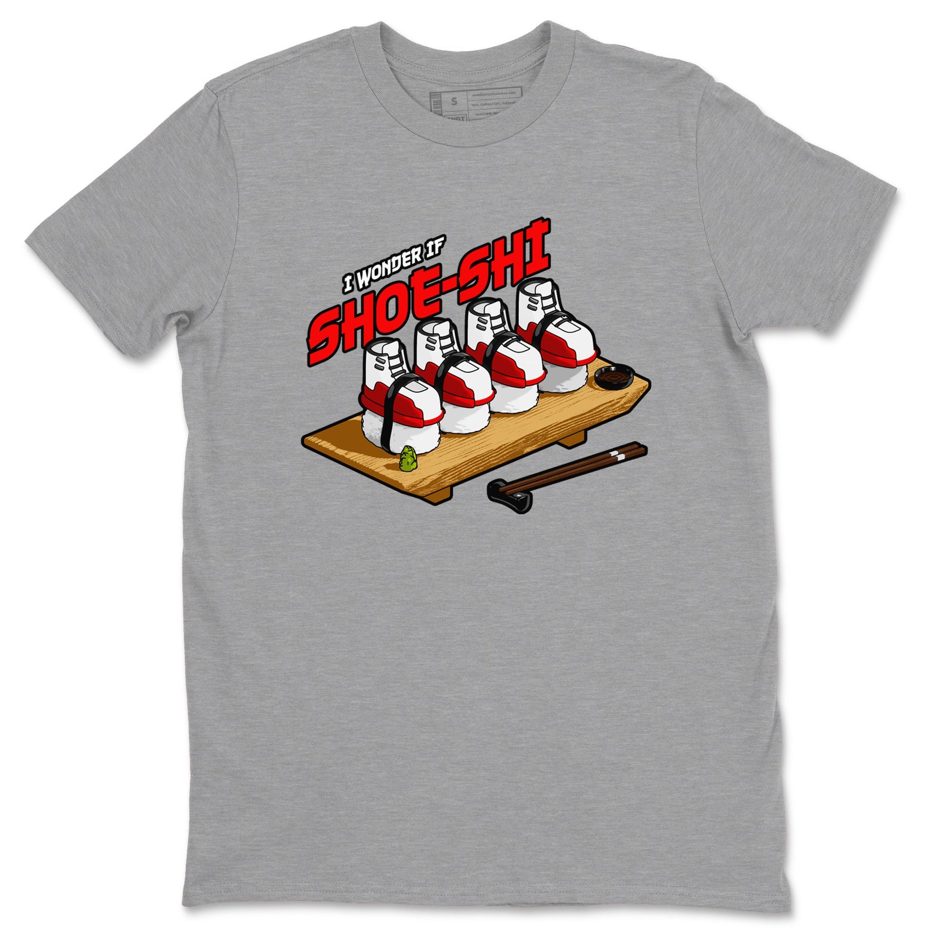 Air Jordan 12 Cherry shirt to match jordans Shoe-Shi sneaker tees AJ12 Cherry SNRT Sneaker Release Tees Unisex Heather Grey 2 T-Shirt