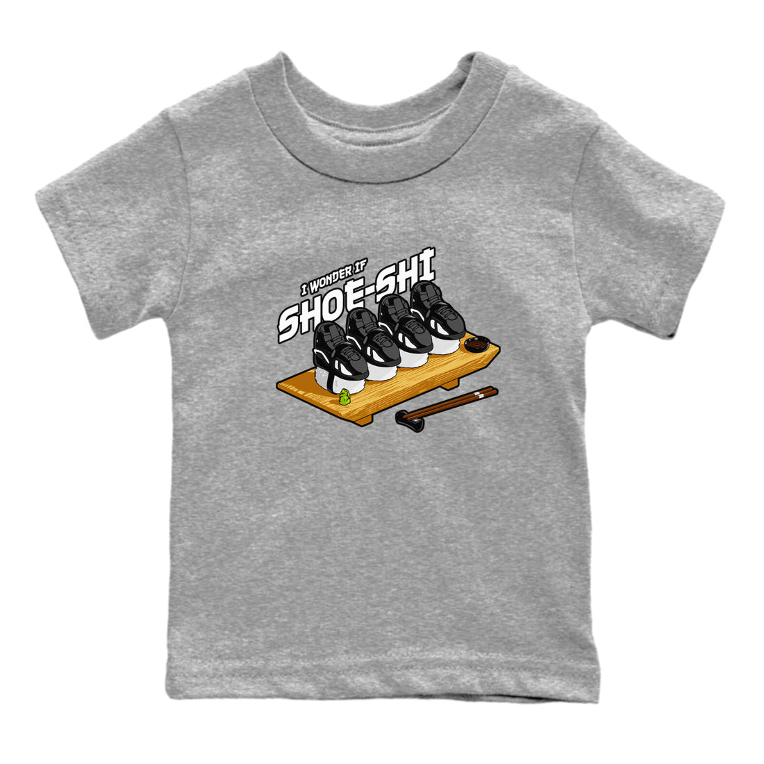 Air Jordan 14 Panda shirt to match jordans Shoe-Shi sneaker tees AJ14 Panda SNRT sneaker release tees baby toddler Heather Grey 2 cotton Shirt