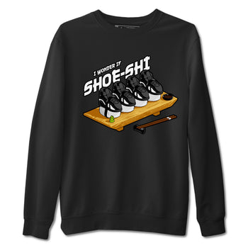 Air Jordan 14 Panda shirt to match jordans Shoe-Shi sneaker tees AJ14 Panda SNRT Sneaker Release Tees unisex cotton Black 2 crew neck shirt