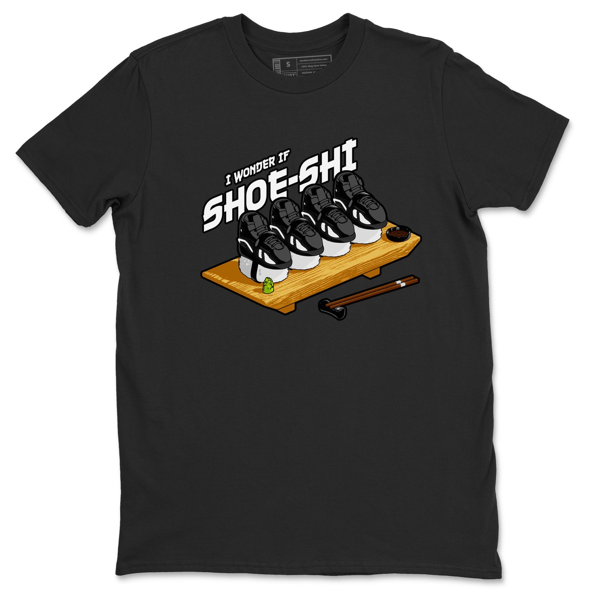 Air Jordan 14 Panda shirt to match jordans Shoe-Shi sneaker tees AJ14 Panda SNRT Sneaker Release Tees unisex cotton Black 2 crew neck shirt