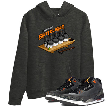 3s Fear shirt to match jordans Shoe-Shi sneaker tees Air Jordan 3 Fear SNRT Sneaker Release Tees Unisex Charcoal Heather 1 T-Shirt