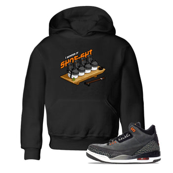 3s Fear shirt to match jordans Shoe-Shi sneaker tees Air Jordan 3 Fear SNRT Sneaker Release Tees Baby Toddler Black 1 T-Shirt