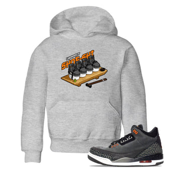 3s Fear shirt to match jordans Shoe-Shi sneaker tees Air Jordan 3 Fear SNRT Sneaker Release Tees Baby Toddler Heather Grey 1 T-Shirt