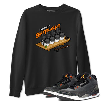 3s Fear shirt to match jordans Shoe-Shi sneaker tees Air Jordan 3 Fear SNRT Sneaker Release Tees Unisex Black 1 T-Shirt