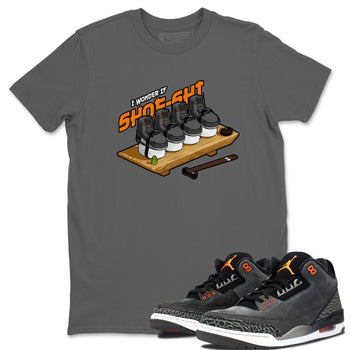 3s Fear shirt to match jordans Shoe-Shi sneaker tees Air Jordan 3 Fear SNRT Sneaker Release Tees Unisex Cool Grey 1 T-Shirt