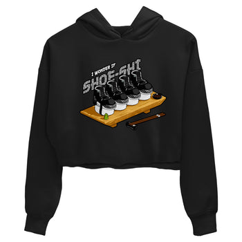 3s Green Glow shirt to match jordans Shoe-Shi sneaker tees Air Jordan 3 Green Glow SNRT Sneaker Release Tees Black 2 crop length shirt