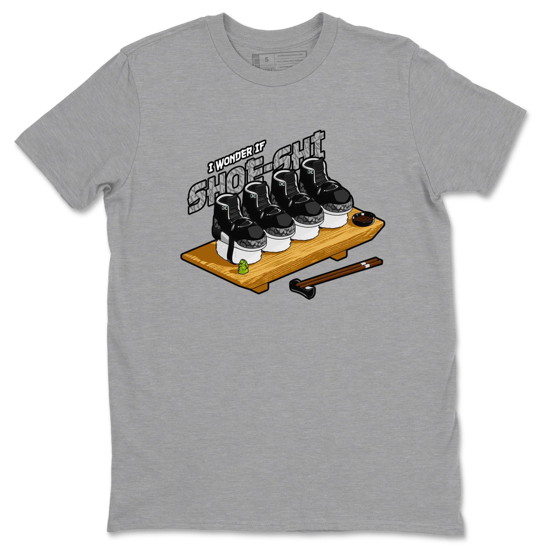 3s Green Glow shirt to match jordans Shoe-Shi sneaker tees Air Jordan 3 Green Glow SNRT Sneaker Release Tees unisex cotton Heather Grey 2 crew neck shirt