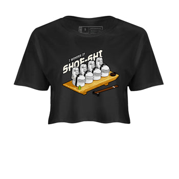 3s Ivory shirt to match jordans Shoe-Shi sneaker tees Air Jordan 3 Ivory SNRT Sneaker Release Tees Black 2 crop length shirt
