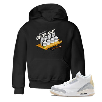 3s Ivory shirt to match jordans Shoe-Shi sneaker tees Air Jordan 3 Ivory SNRT sneaker release tees baby toddler Black 1 cotton Shirt