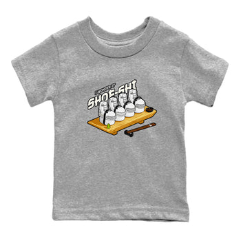 3s Ivory shirt to match jordans Shoe-Shi sneaker tees Air Jordan 3 Ivory SNRT sneaker release tees baby toddler Heather Grey 2 cotton Shirt
