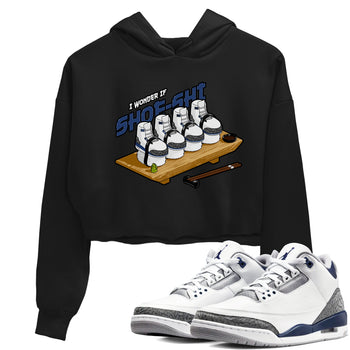 3s Midnight Navy shirt to match jordans Shoe-Shi sneaker tees Air Jordan 3 Midnight Navy SNRT Sneaker Release Tees Black 1 crop length shirt