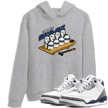 3s Midnight Navy shirt to match jordans Shoe-Shi sneaker tees Air Jordan 3 Midnight Navy SNRT Sneaker Release Tees unisex cotton Heather Grey 1 crew neck shirt