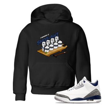 3s Midnight Navy shirt to match jordans Shoe-Shi sneaker tees Air Jordan 3 Midnight Navy SNRT sneaker release tees baby toddler Black 1 cotton Shirt
