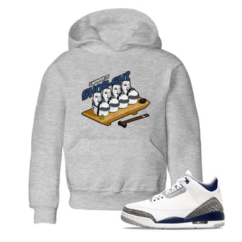 3s Midnight Navy shirt to match jordans Shoe-Shi sneaker tees Air Jordan 3 Midnight Navy SNRT sneaker release tees baby toddler Heather Grey 1 cotton Shirt