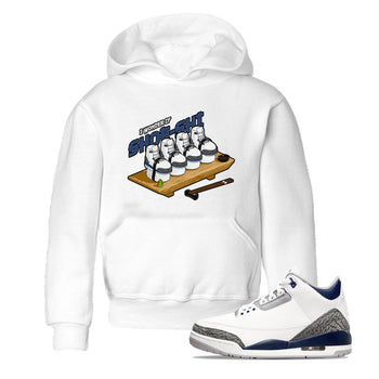 3s Midnight Navy shirt to match jordans Shoe-Shi sneaker tees Air Jordan 3 Midnight Navy SNRT sneaker release tees baby toddler White 1 cotton Shirt