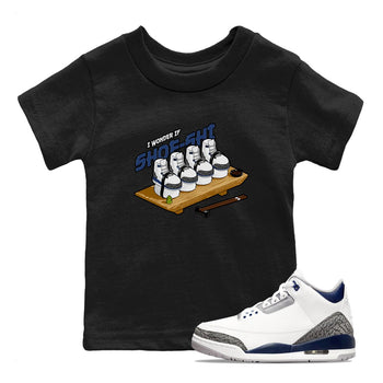 3s Midnight Navy shirt to match jordans Shoe-Shi sneaker tees Air Jordan 3 Midnight Navy SNRT sneaker release tees baby toddler Black 1 cotton Shirt