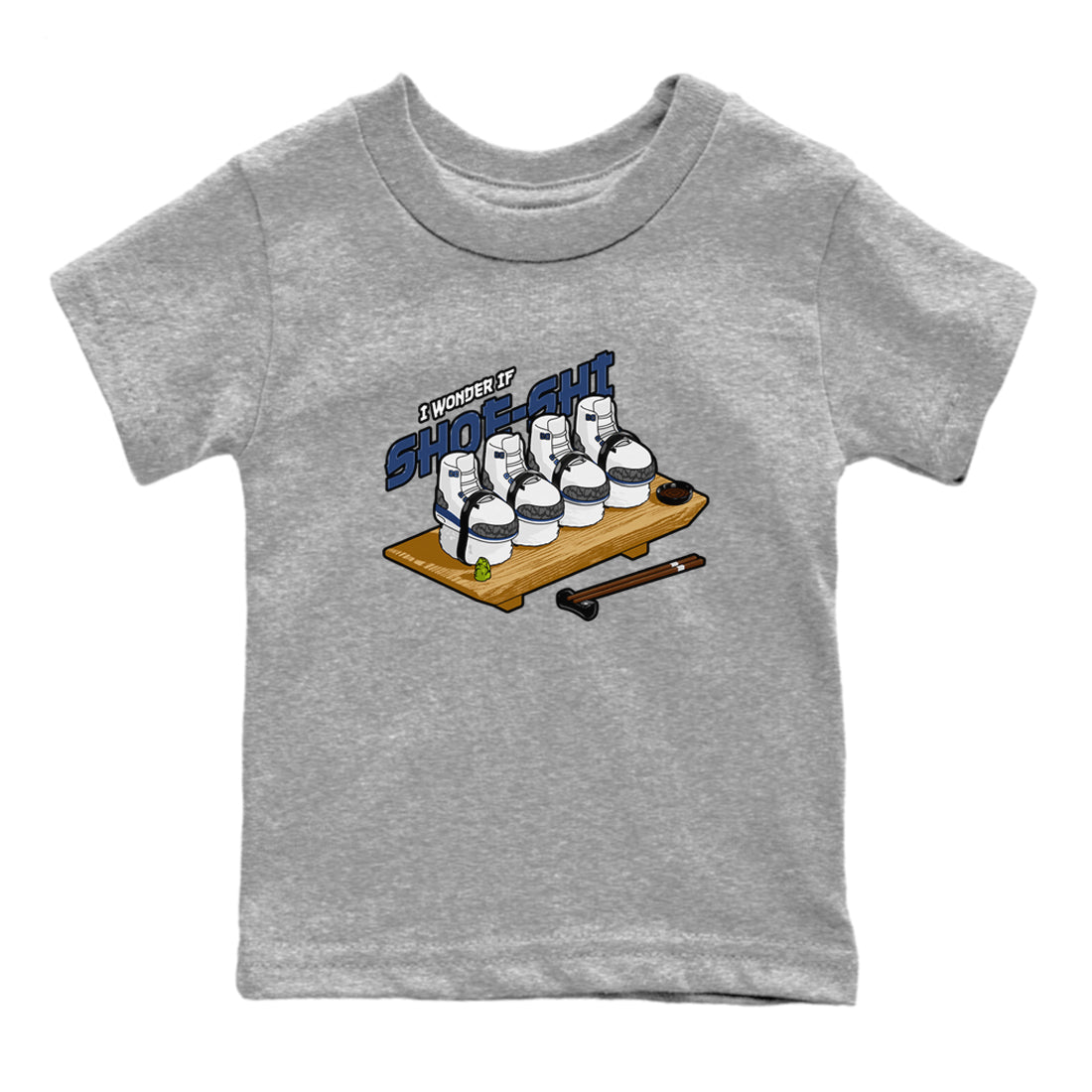 3s Midnight Navy shirt to match jordans Shoe-Shi sneaker tees Air Jordan 3 Midnight Navy SNRT sneaker release tees baby toddler Heather Grey 2 cotton Shirt