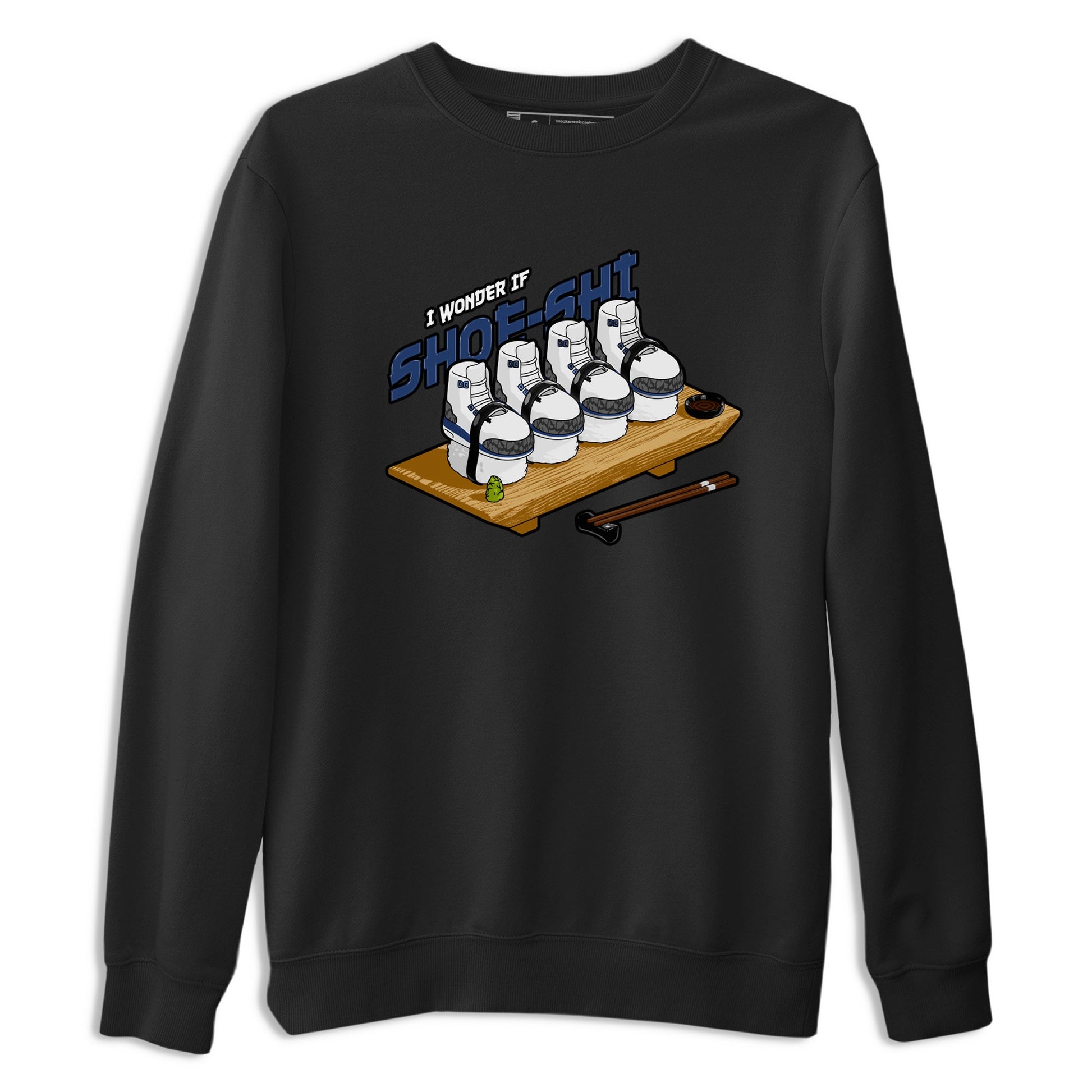 3s Midnight Navy shirt to match jordans Shoe-Shi sneaker tees Air Jordan 3 Midnight Navy SNRT Sneaker Release Tees unisex cotton Black 2 crew neck shirt