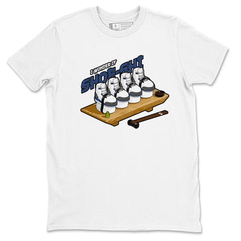 3s Midnight Navy shirt to match jordans Shoe-Shi sneaker tees Air Jordan 3 Midnight Navy SNRT Sneaker Release Tees unisex cotton White 2 crew neck shirt