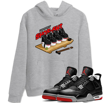 4s Bred Reimagined shirt to match jordans Shoe-Shi sneaker tees Air Jordan 4 Bred Reimagined SNRT Sneaker Release Tees Unisex Heather Grey 1 T-Shirt