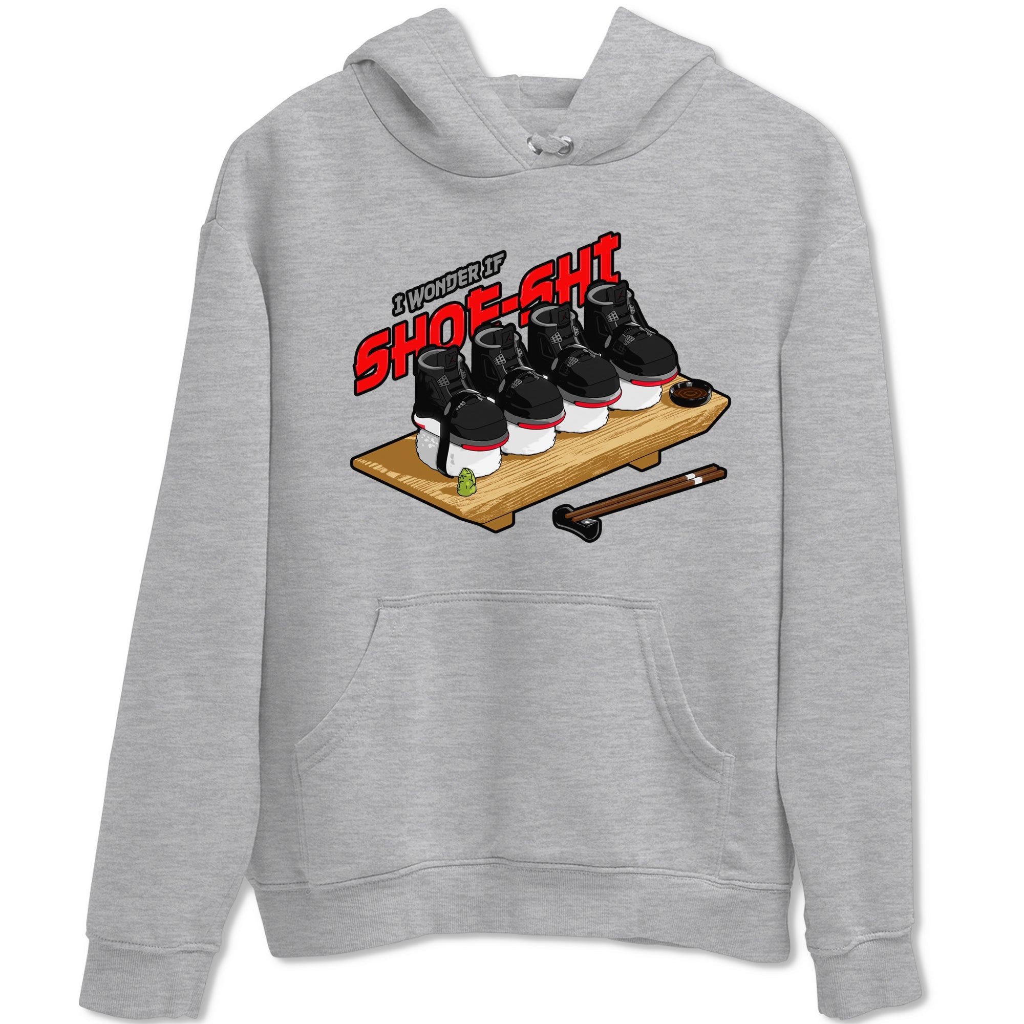 4s Bred Reimagined shirt to match jordans Shoe-Shi sneaker tees Air Jordan 4 Bred Reimagined SNRT Sneaker Release Tees Unisex Heather Grey 2 T-Shirt