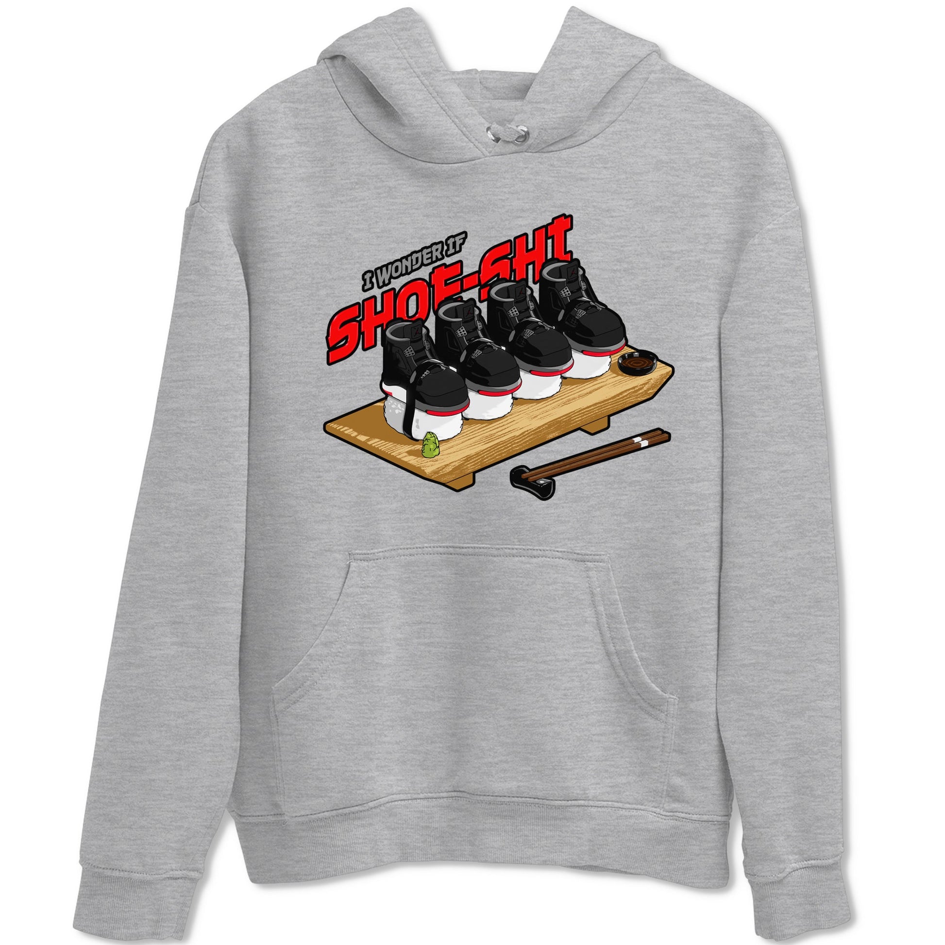 4s Bred Reimagined shirt to match jordans Shoe-Shi sneaker tees Air Jordan 4 Bred Reimagined SNRT Sneaker Release Tees Unisex Heather Grey 2 T-Shirt