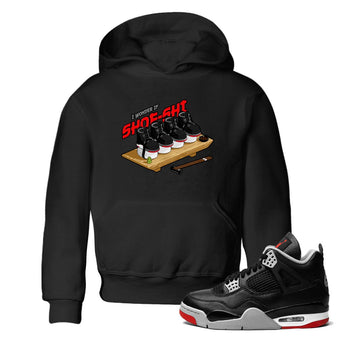 4s Bred Reimagined shirt to match jordans Shoe-Shi sneaker tees Air Jordan 4 Bred Reimagined SNRT Sneaker Release Tees Baby Toddler Black 1 T-Shirt
