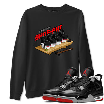 4s Bred Reimagined shirt to match jordans Shoe-Shi sneaker tees Air Jordan 4 Bred Reimagined SNRT Sneaker Release Tees Unisex Black 1 T-Shirt