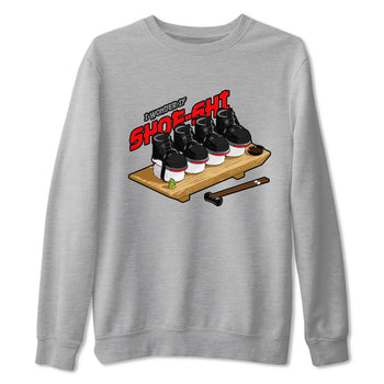4s Bred Reimagined shirt to match jordans Shoe-Shi sneaker tees Air Jordan 4 Bred Reimagined SNRT Sneaker Release Tees Unisex Heather Grey 2 T-Shirt