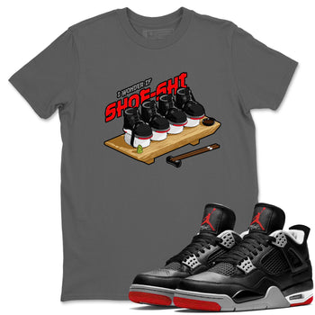 4s Bred Reimagined shirt to match jordans Shoe-Shi sneaker tees Air Jordan 4 Bred Reimagined SNRT Sneaker Release Tees Unisex Cool Grey 1 T-Shirt