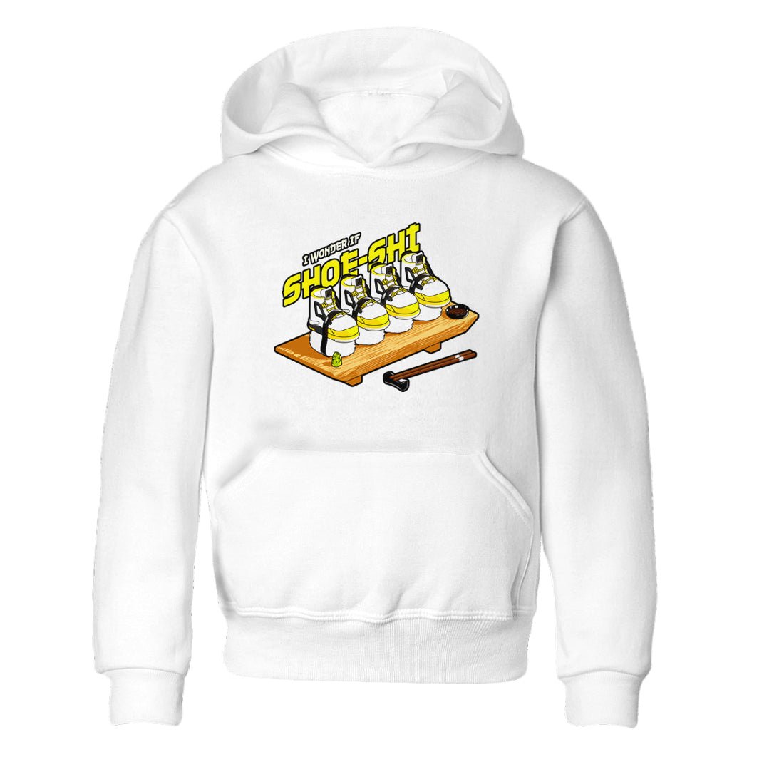 AJ4 Vivid Sulfur shirt to match jordans Shoe-Shi sneaker tees Air Jordan 4 Vivid Sulfur SNRT sneaker release tees baby toddler White 2 cotton Shirt