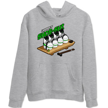 5s Lucky Green shirt to match jordans Shoe-Shi sneaker tees Air Jordan 5 Lucky Green SNRT Sneaker Release Tees Unisex Heather Grey 2 T-Shirt