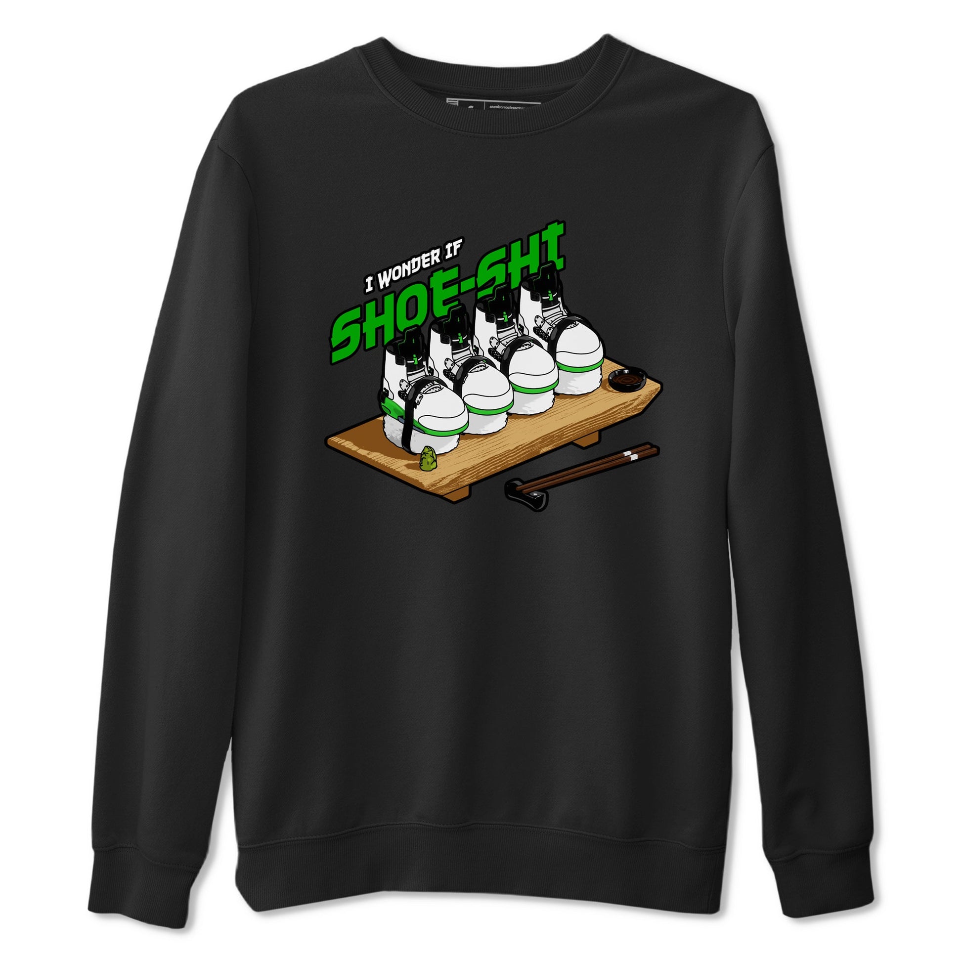 5s Lucky Green shirt to match jordans Shoe-Shi sneaker tees Air Jordan 5 Lucky Green SNRT Sneaker Release Tees Unisex Black 2 T-Shirt
