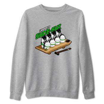 5s Lucky Green shirt to match jordans Shoe-Shi sneaker tees Air Jordan 5 Lucky Green SNRT Sneaker Release Tees Unisex Heather Grey 2 T-Shirt