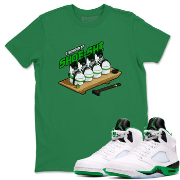 5s Lucky Green shirt to match jordans Shoe-Shi sneaker tees Air Jordan 5 Lucky Green SNRT Sneaker Release Tees Unisex Kelly Green 1 T-Shirt