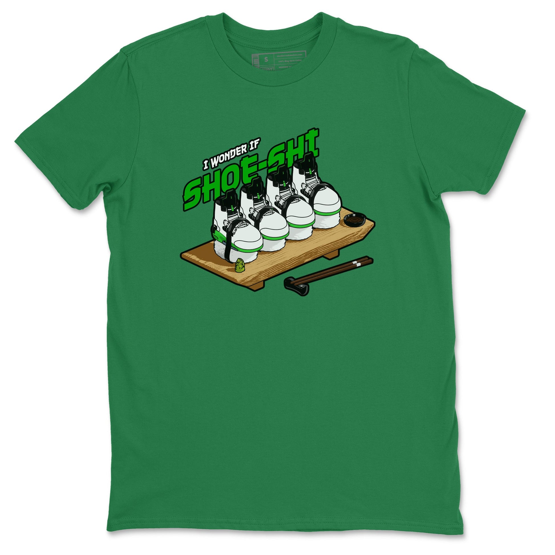 5s Lucky Green shirt to match jordans Shoe-Shi sneaker tees Air Jordan 5 Lucky Green SNRT Sneaker Release Tees Unisex Kelly Green 2 T-Shirt