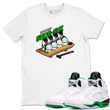 5s Lucky Green shirt to match jordans Shoe-Shi sneaker tees Air Jordan 5 Lucky Green SNRT Sneaker Release Tees Unisex White 1 T-Shirt