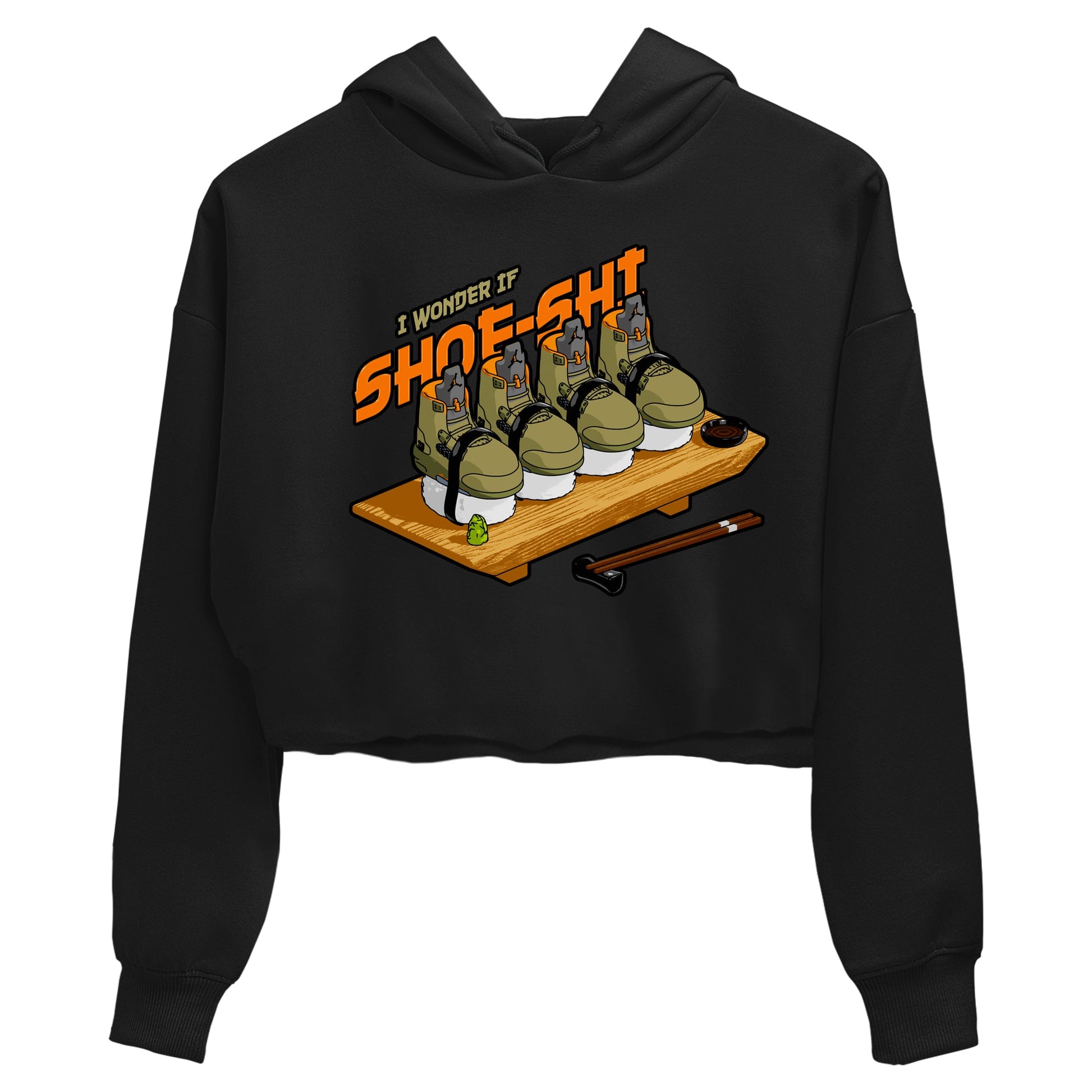 5s Olive shirt to match jordans Shoe-Shi sneaker tees Air Jordan 5 Olive SNRT Sneaker Release Tees Black 2 crop length shirt