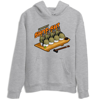 5s Olive shirt to match jordans Shoe-Shi sneaker tees Air Jordan 5 Olive SNRT Sneaker Release Tees unisex cotton Heather Grey 2 crew neck shirt