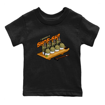 5s Olive shirt to match jordans Shoe-Shi sneaker tees Air Jordan 5 Olive SNRT sneaker release tees baby toddler Black 2 cotton Shirt