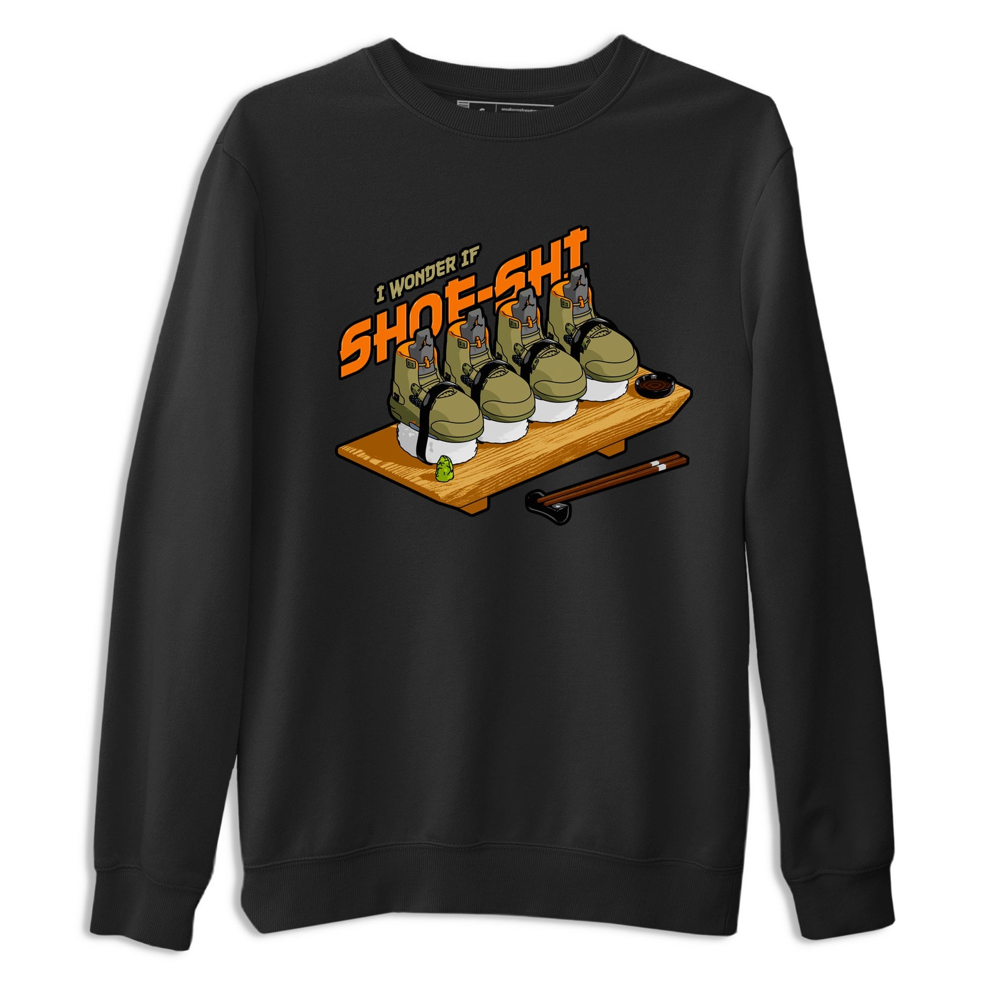 5s Olive shirt to match jordans Shoe-Shi sneaker tees Air Jordan 5 Olive SNRT Sneaker Release Tees unisex cotton Black 2 crew neck shirt