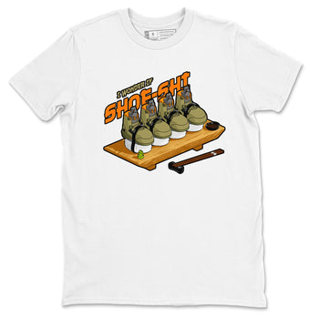 5s Olive shirt to match jordans Shoe-Shi sneaker tees Air Jordan 5 Olive SNRT Sneaker Release Tees unisex cotton White 2 crew neck shirt