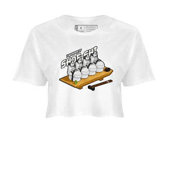 5s Sail shirt to match jordans Shoe-Shi sneaker tees Air Jordan 5 Sail SNRT Sneaker Release Tees White 2 crop length shirt