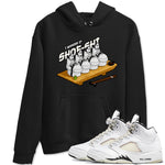5s Sail shirt to match jordans Shoe-Shi sneaker tees Air Jordan 5 Sail SNRT Sneaker Release Tees unisex cotton Black 1 crew neck shirt