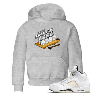 5s Sail shirt to match jordans Shoe-Shi sneaker tees Air Jordan 5 Sail SNRT sneaker release tees baby toddler Heather Grey 1 cotton Shirt