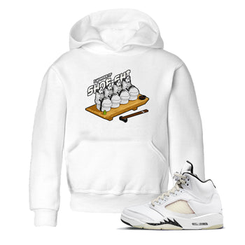 5s Sail shirt to match jordans Shoe-Shi sneaker tees Air Jordan 5 Sail SNRT sneaker release tees baby toddler White 1 cotton Shirt