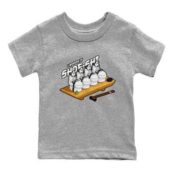 5s Sail shirt to match jordans Shoe-Shi sneaker tees Air Jordan 5 Sail SNRT sneaker release tees baby toddler Heather Grey 2 cotton Shirt